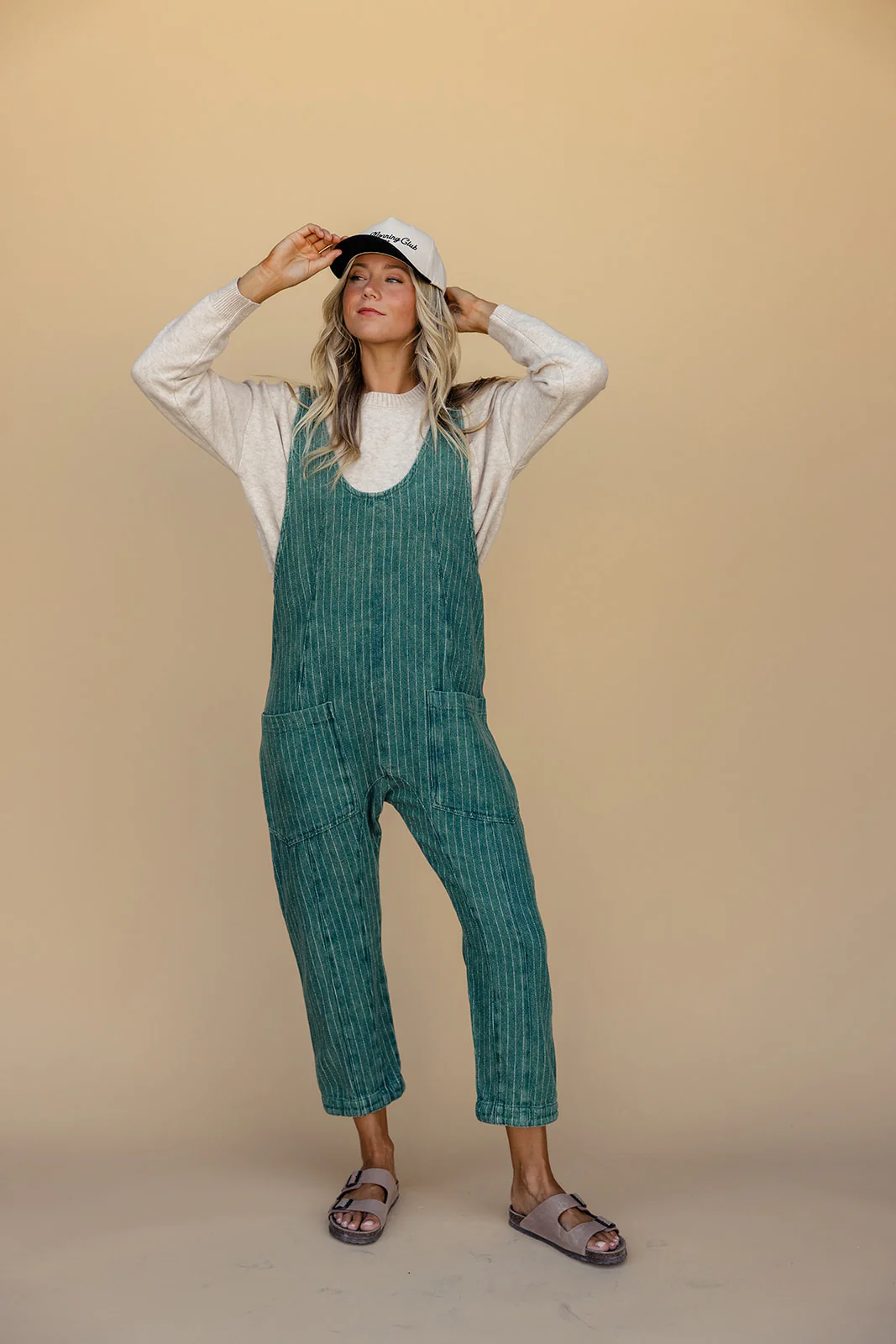 Free People High Roller Railroad Jumpsuit - Image 3