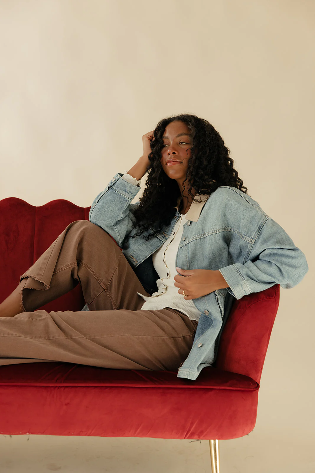 Free People Lemon Denim Jacket - Image 7