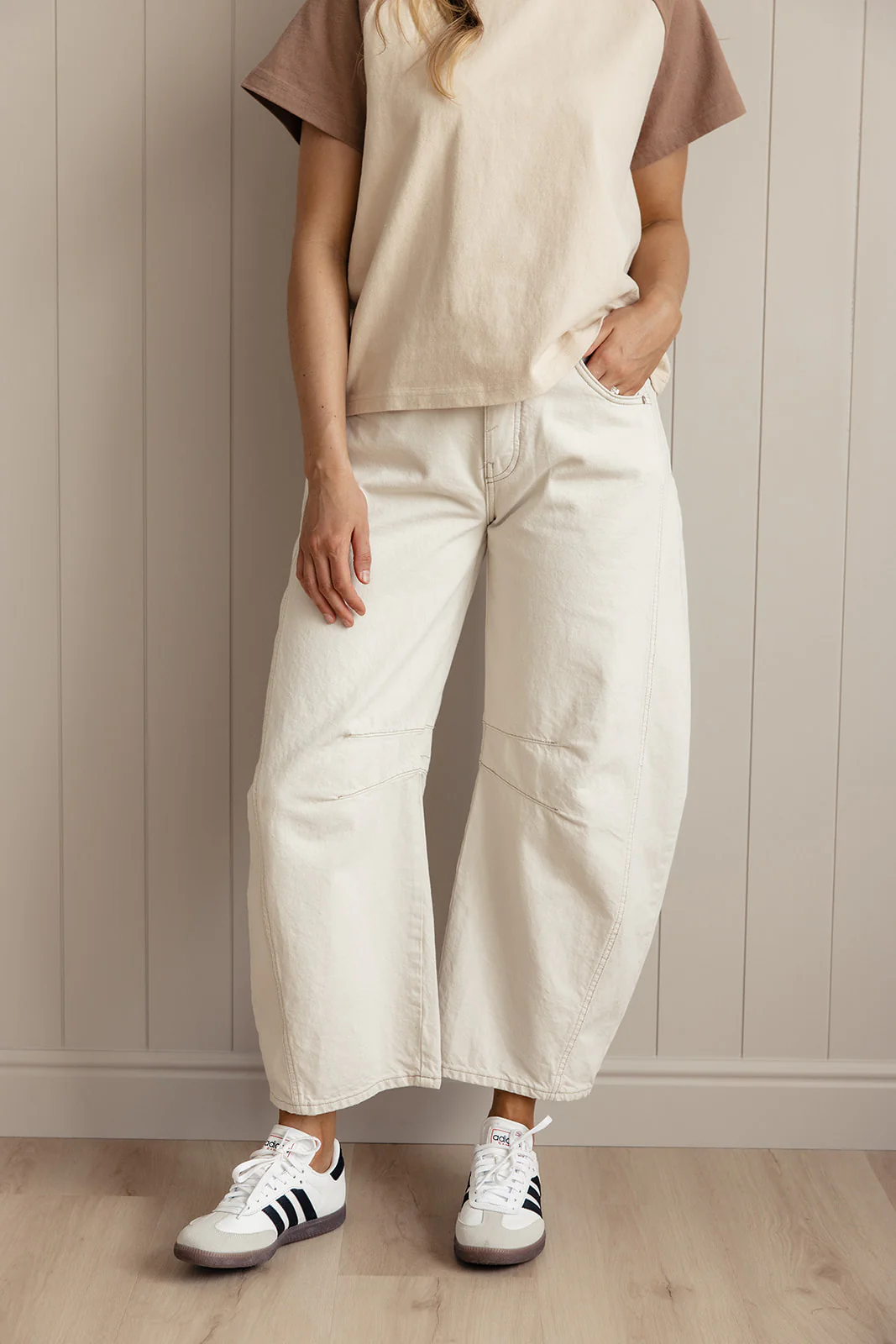 Free People Good Luck Mid Rise Barrel Jeans - Image 35