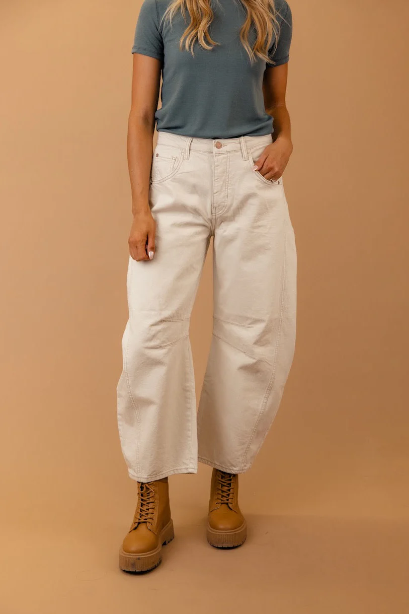 Free People Good Luck Mid Rise Barrel Jeans - Image 40