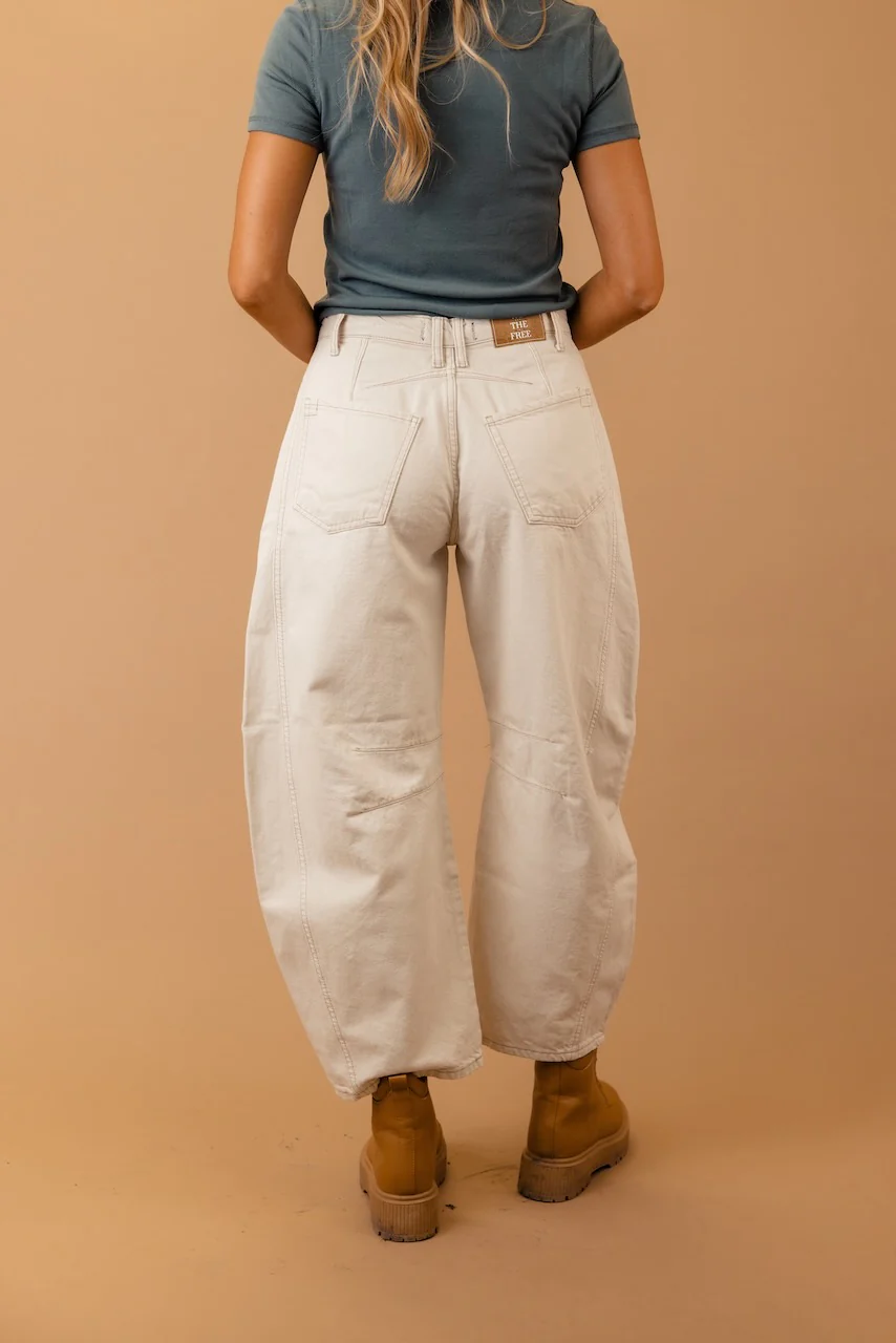 Free People Good Luck Mid Rise Barrel Jeans - Image 41