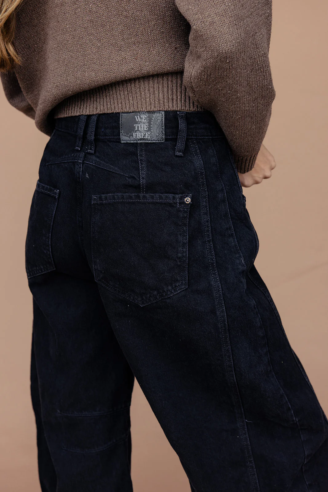 Free People Good Luck Mid Rise Barrel Jeans - Image 7