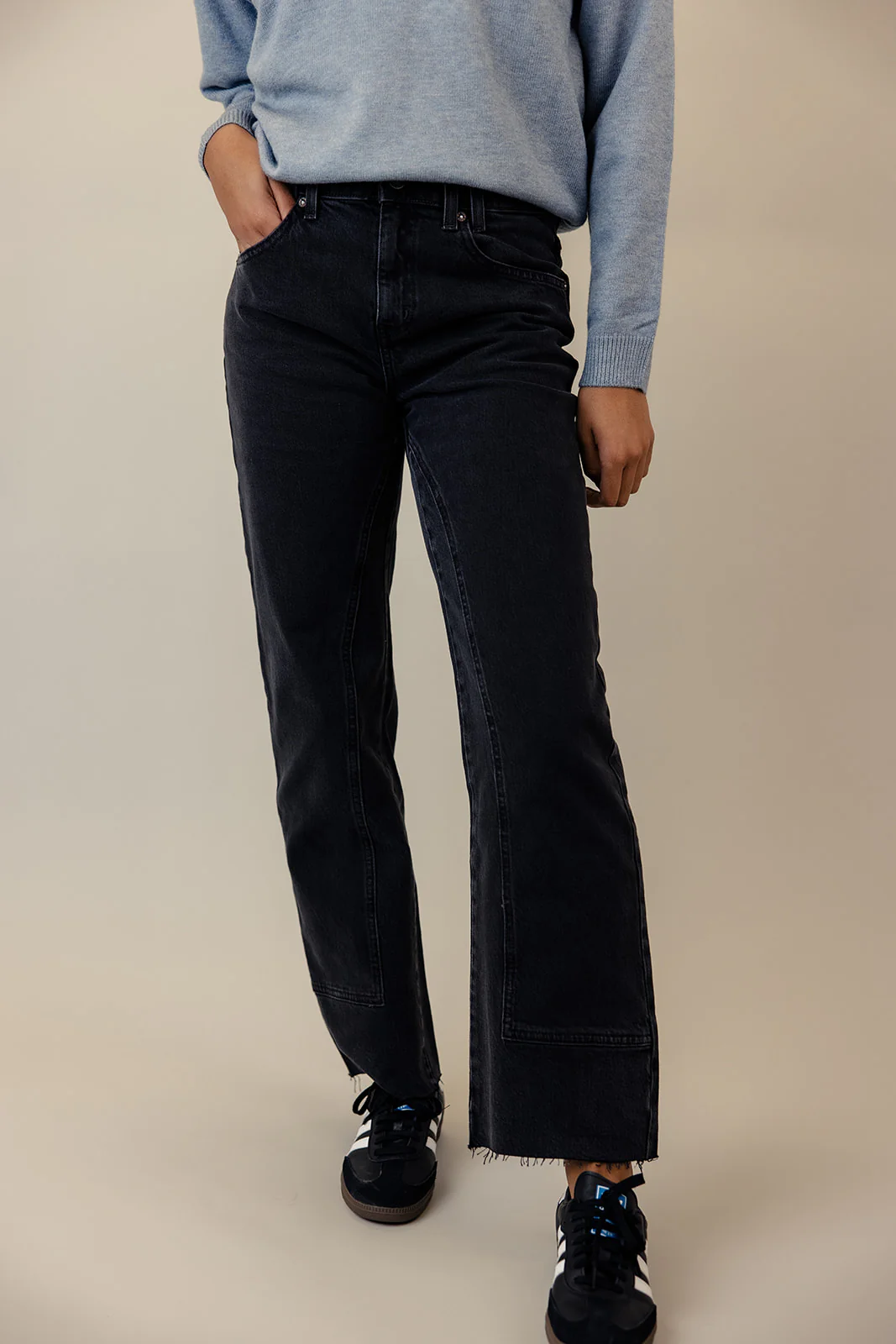 Free People Risk Taker Mid Rise Straight Jeans - Image 11