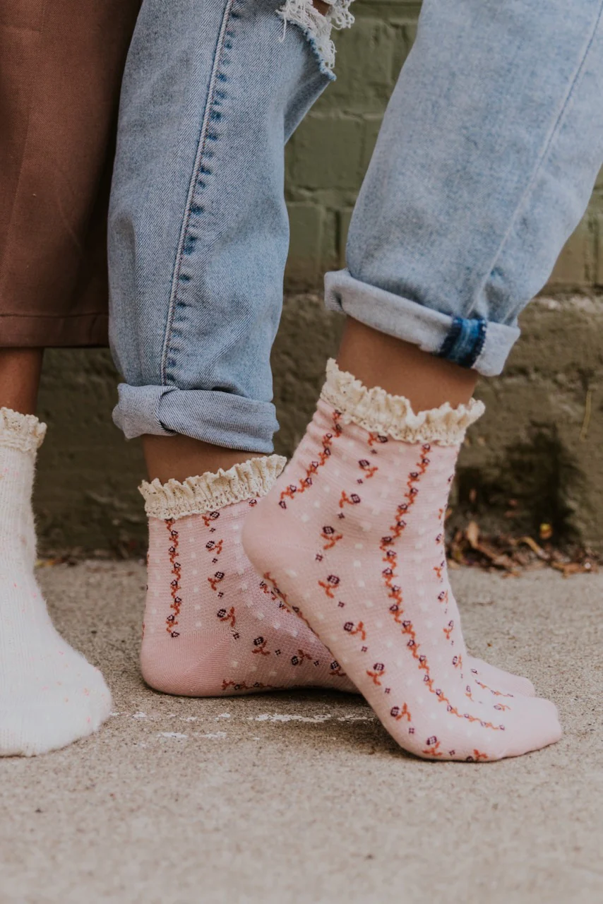Free People Rosebud Waffle Knit Ankle Socks - Image 8