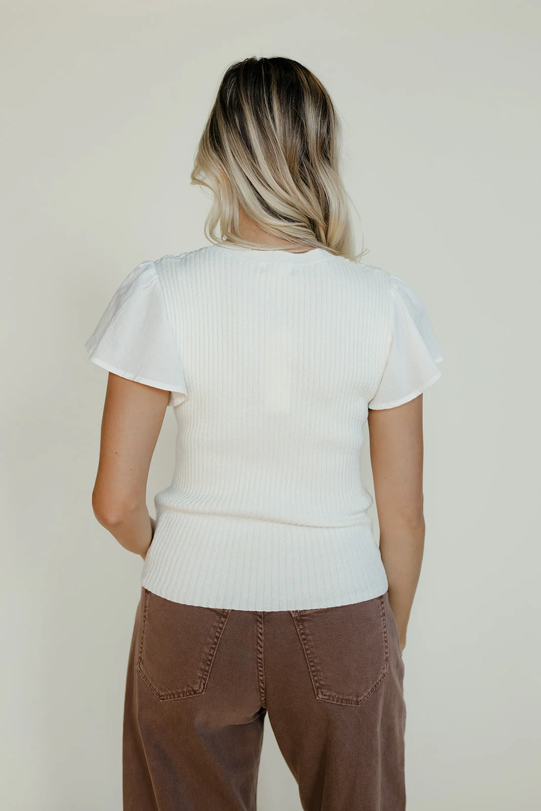 Fresh Air Flutter Sleeve Blouse - Image 4