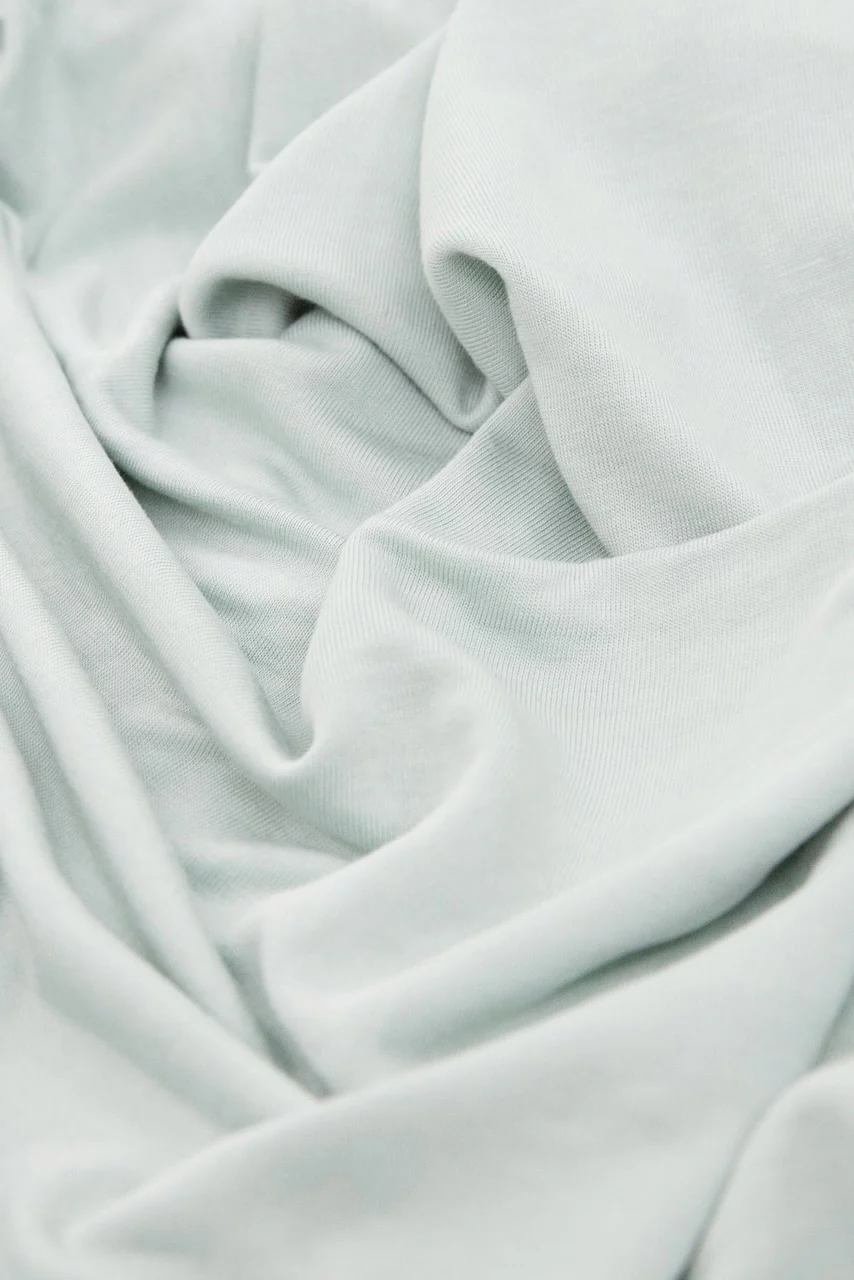 Frost Green Stretch Knit Swaddle Blanket 2 Pack - Image 12