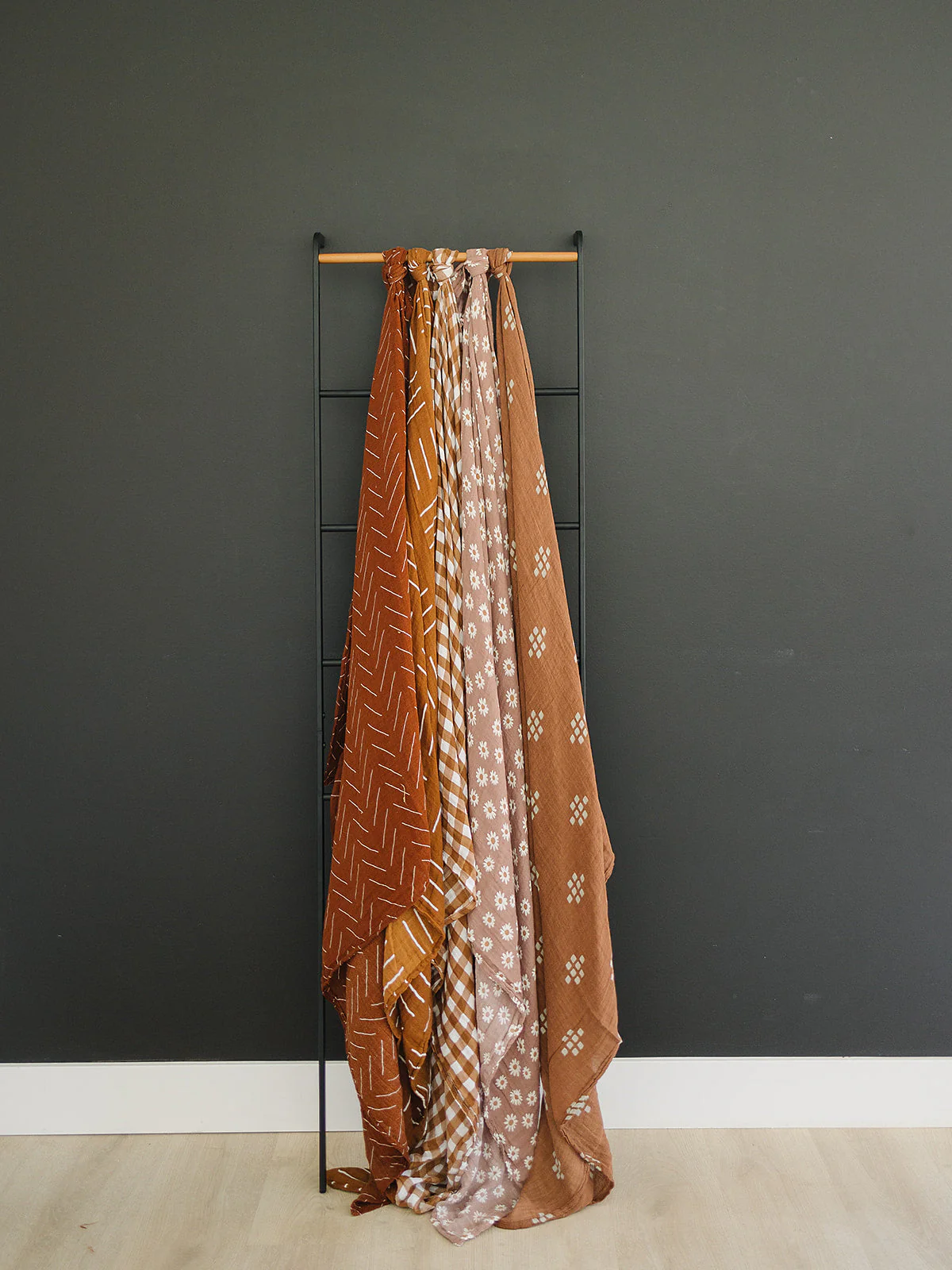 Gingham Muslin Swaddle Blanket - Image 5