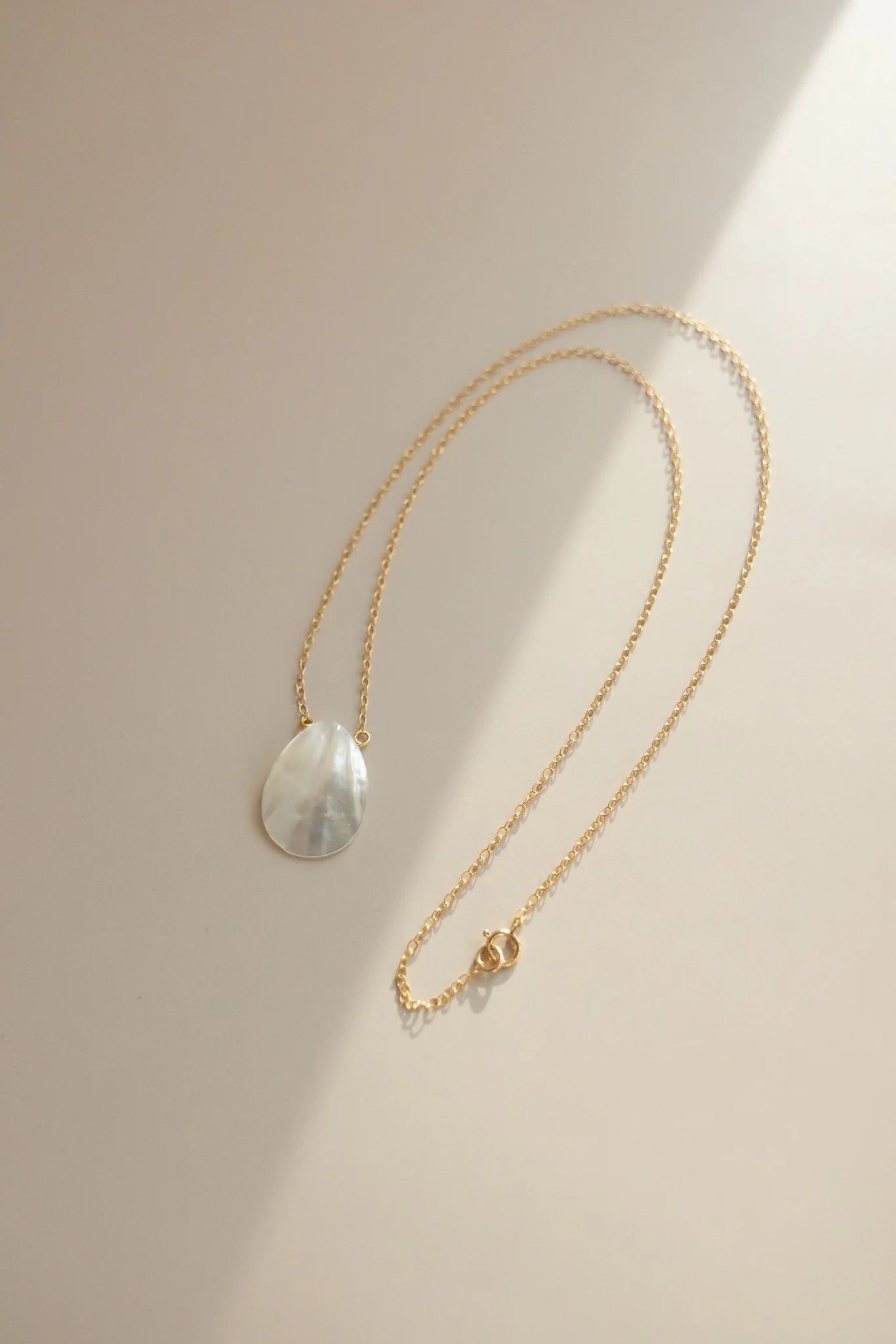Gold Chain + Pearl Shell Droplet - Image 5