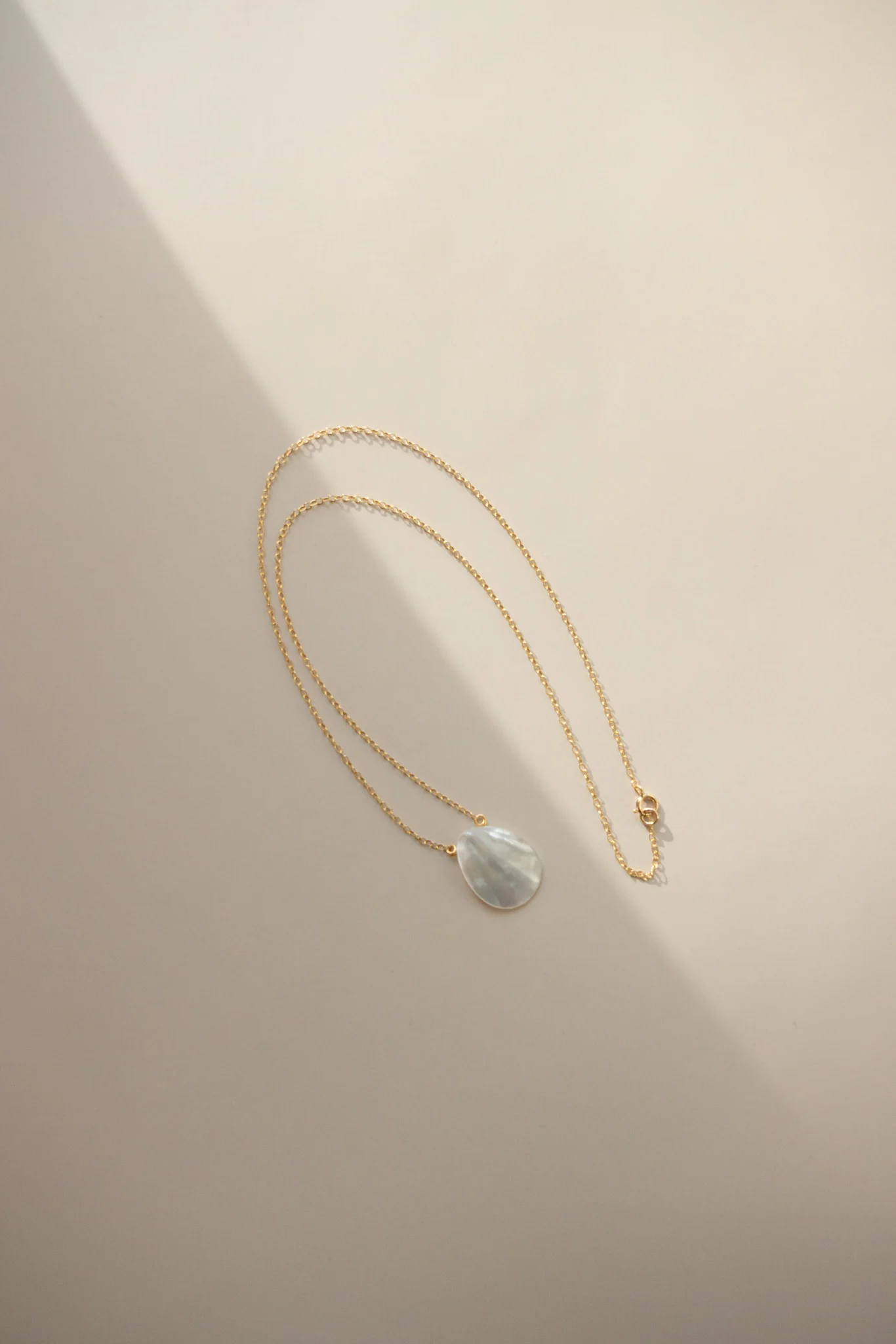 Gold Chain + Pearl Shell Droplet - Image 8