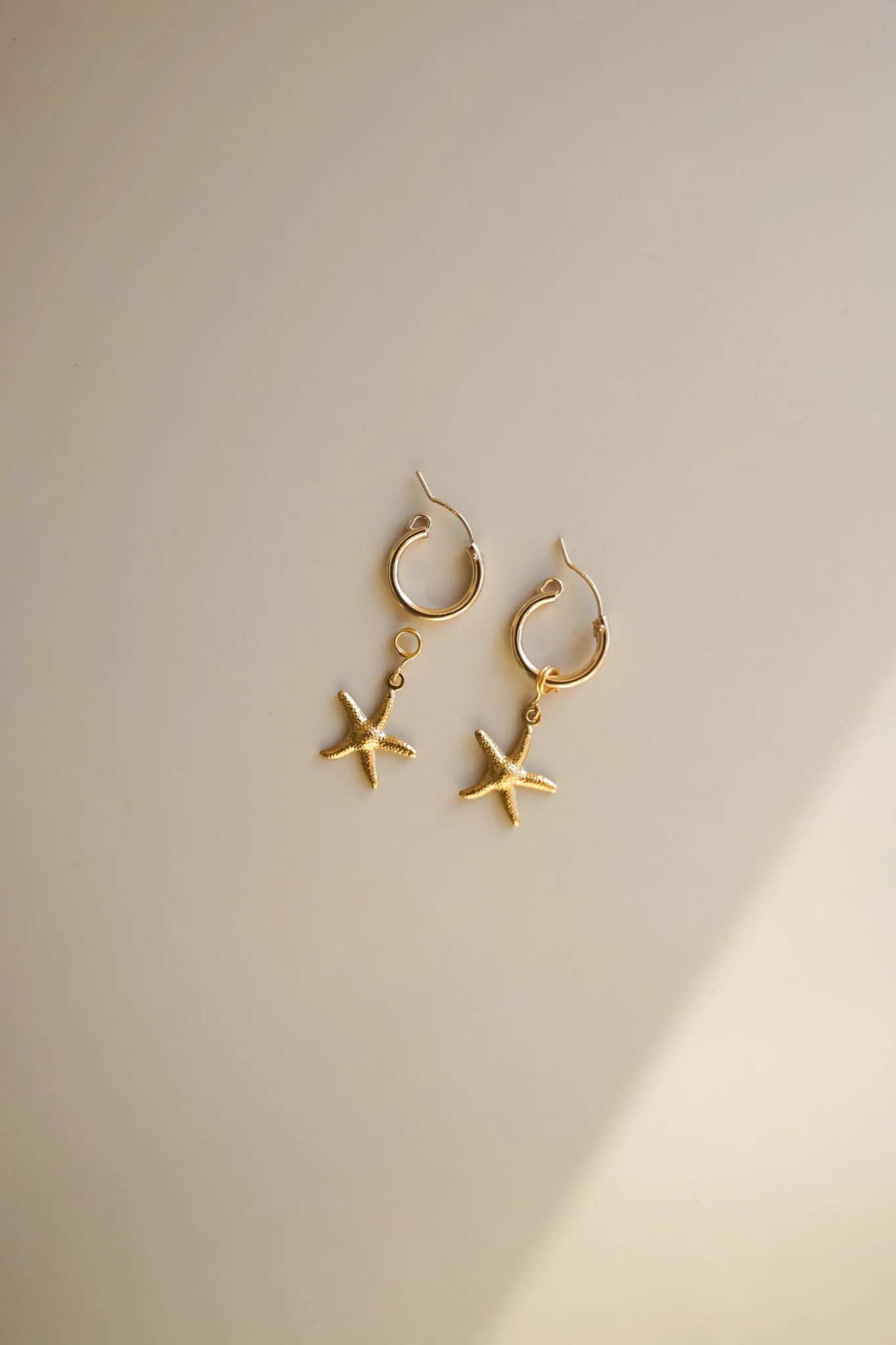 Gold Starfish Earring Charms - Image 3