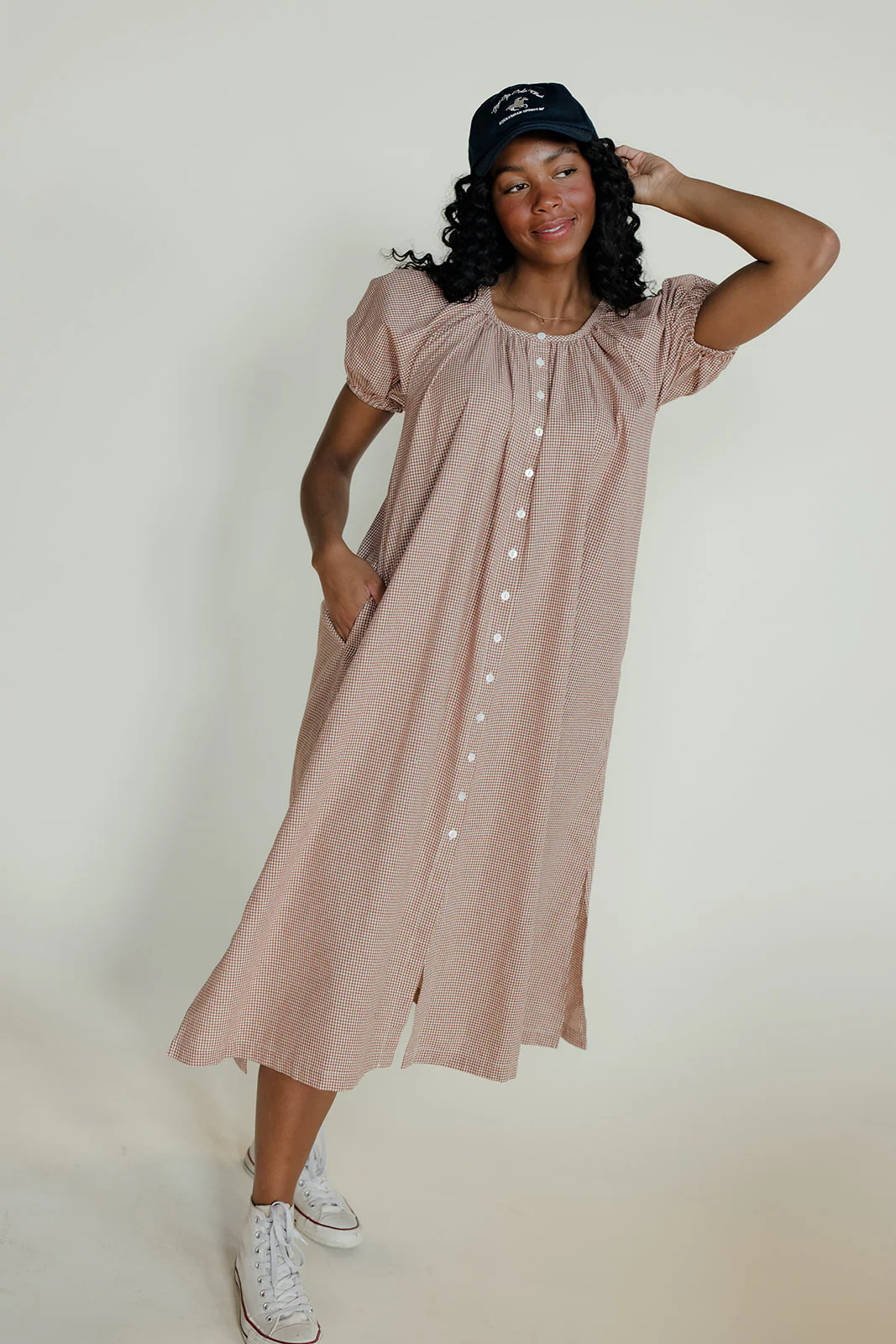 Golden Days Gingham Dress