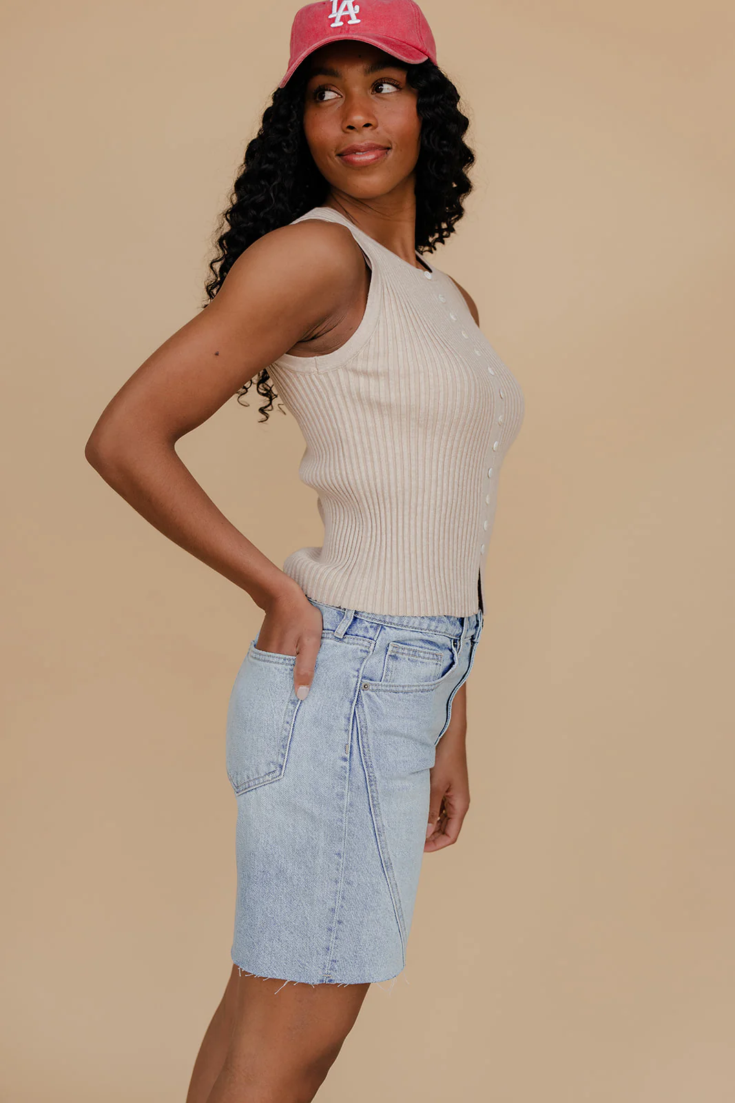 Golden Glow Button Tank - Image 11