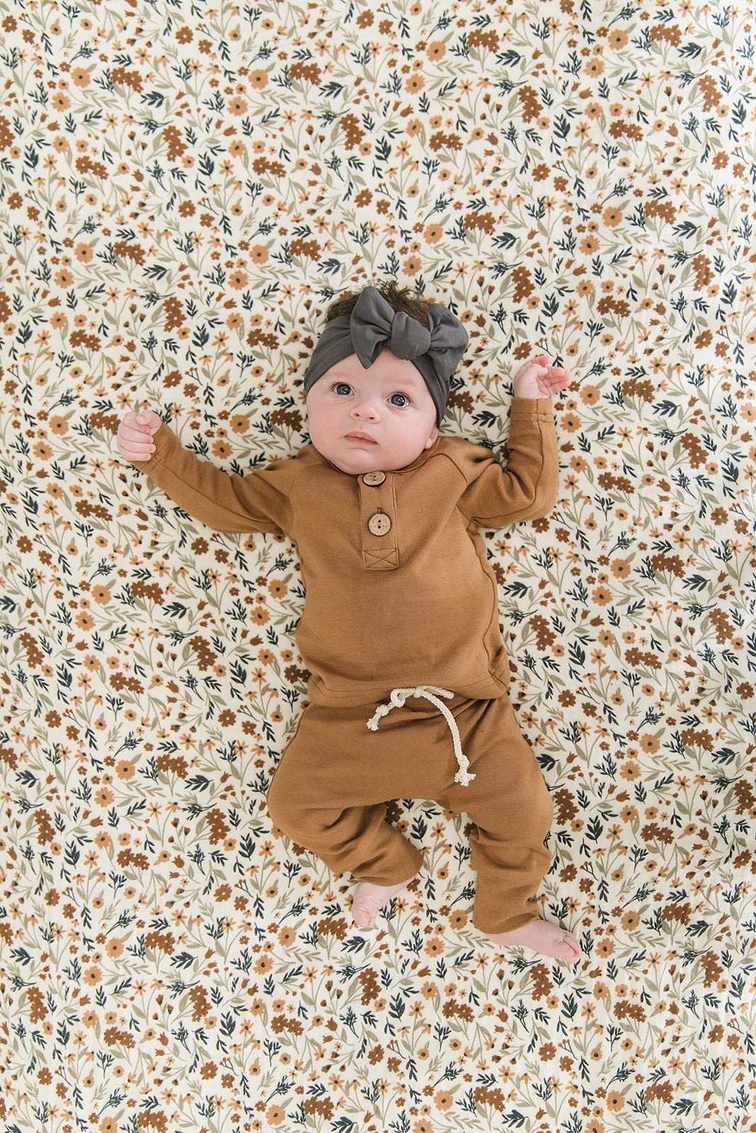 Harvest Floral Muslin Crib Sheet - Image 3