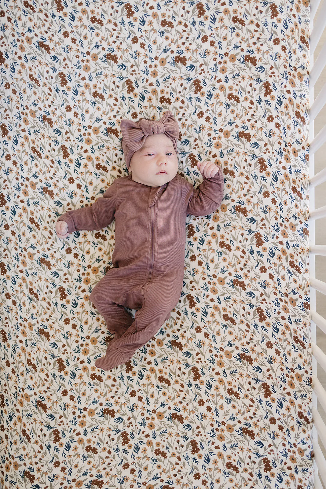 Harvest Floral Muslin Crib Sheet - Image 4