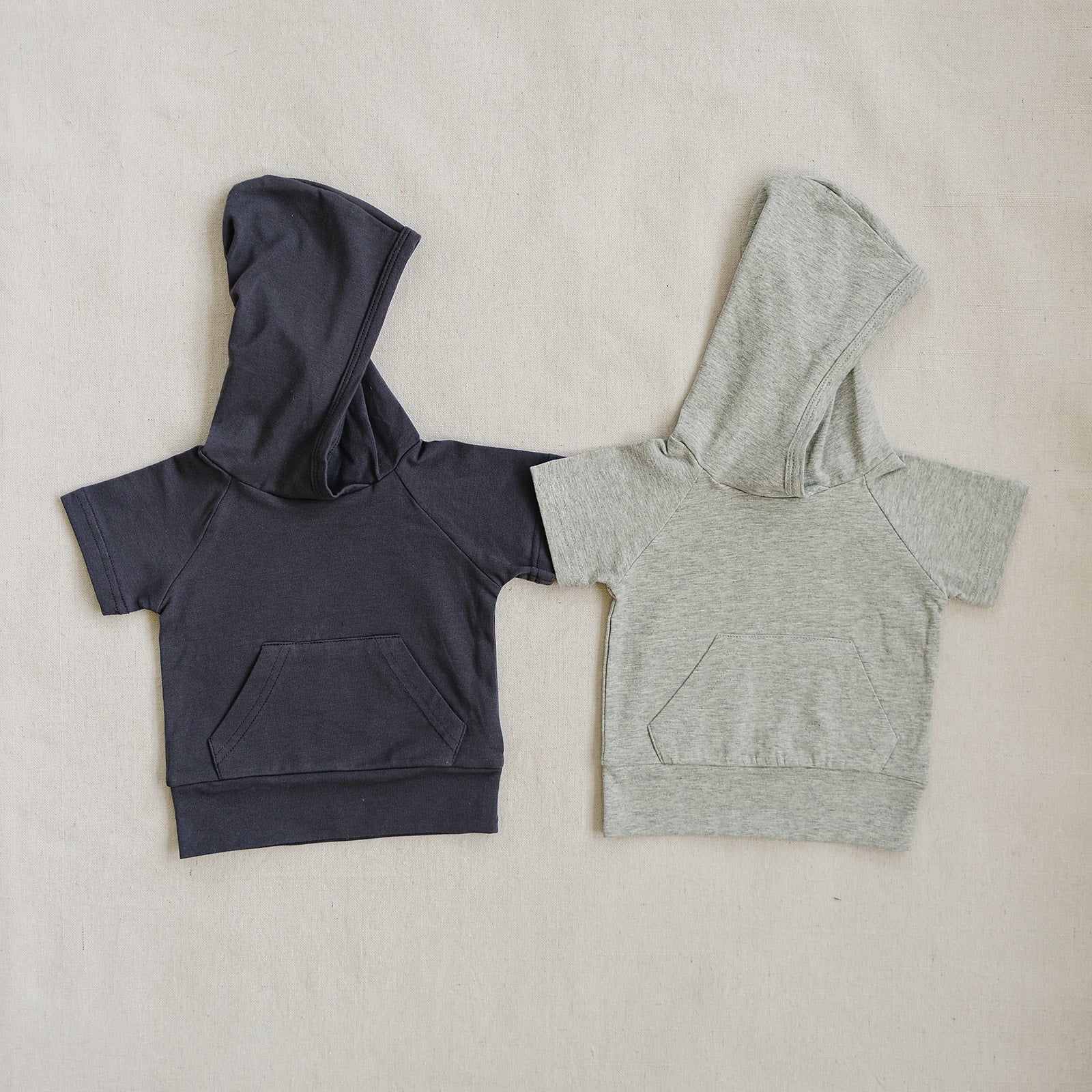 Heather Grey Hooded Tee - Image 4