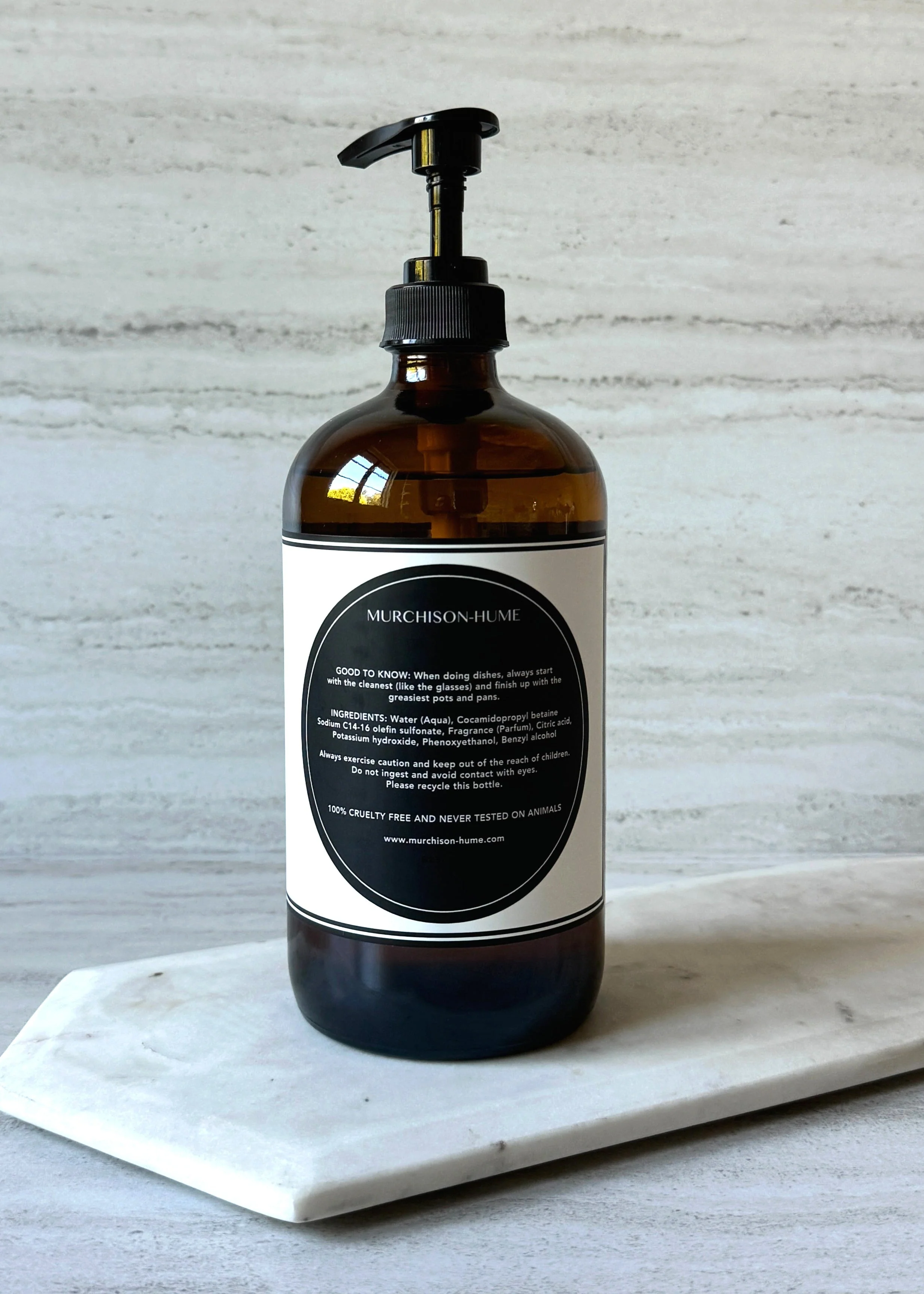 Heirloom Dish Soap in Amber Glass Bottle - Image 3