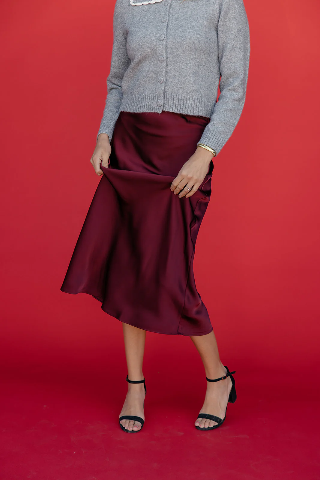Holiday Muse Satin Skirt - Image 9
