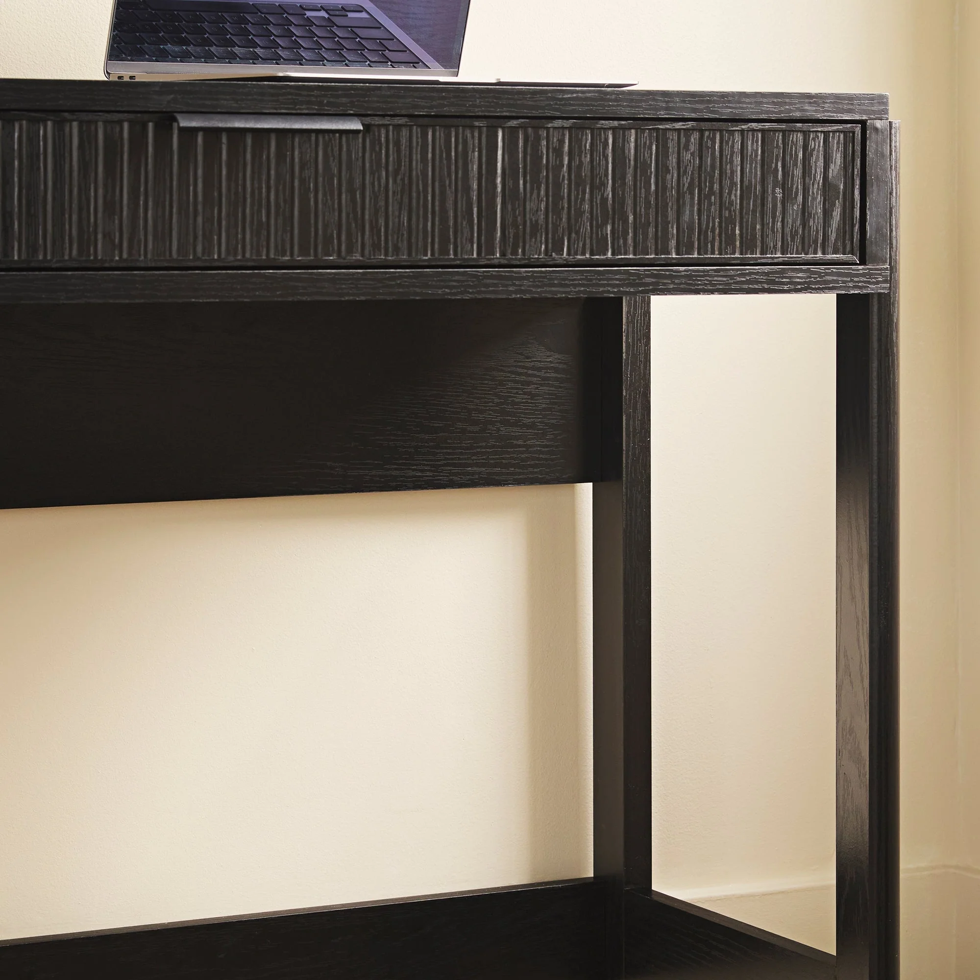 Holmes Modern Scandinavian Reeded Writing Desk - Image 13