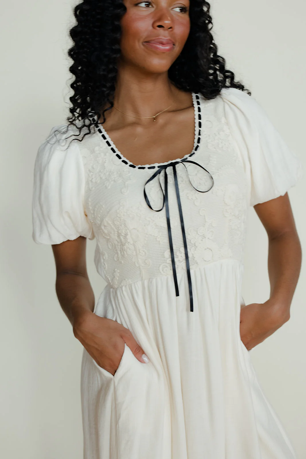 Homespun Honey Tie Dress - Image 5