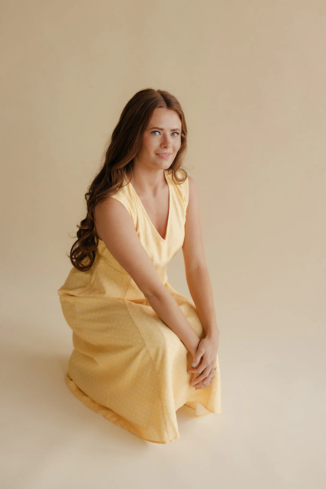 Honey Glow Dot Dress - Image 5
