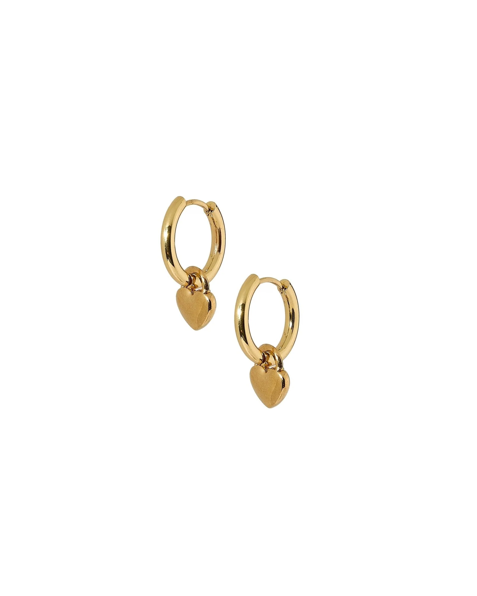 Huggie Charm Earrings - Dakota Heart - Image 4