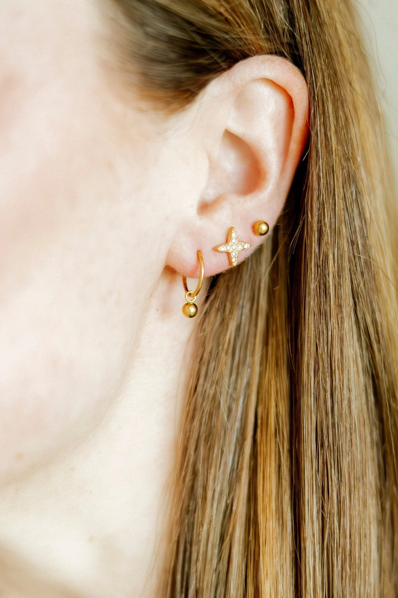 Huggie Charm Earrings - Nola 10mm - Image 5