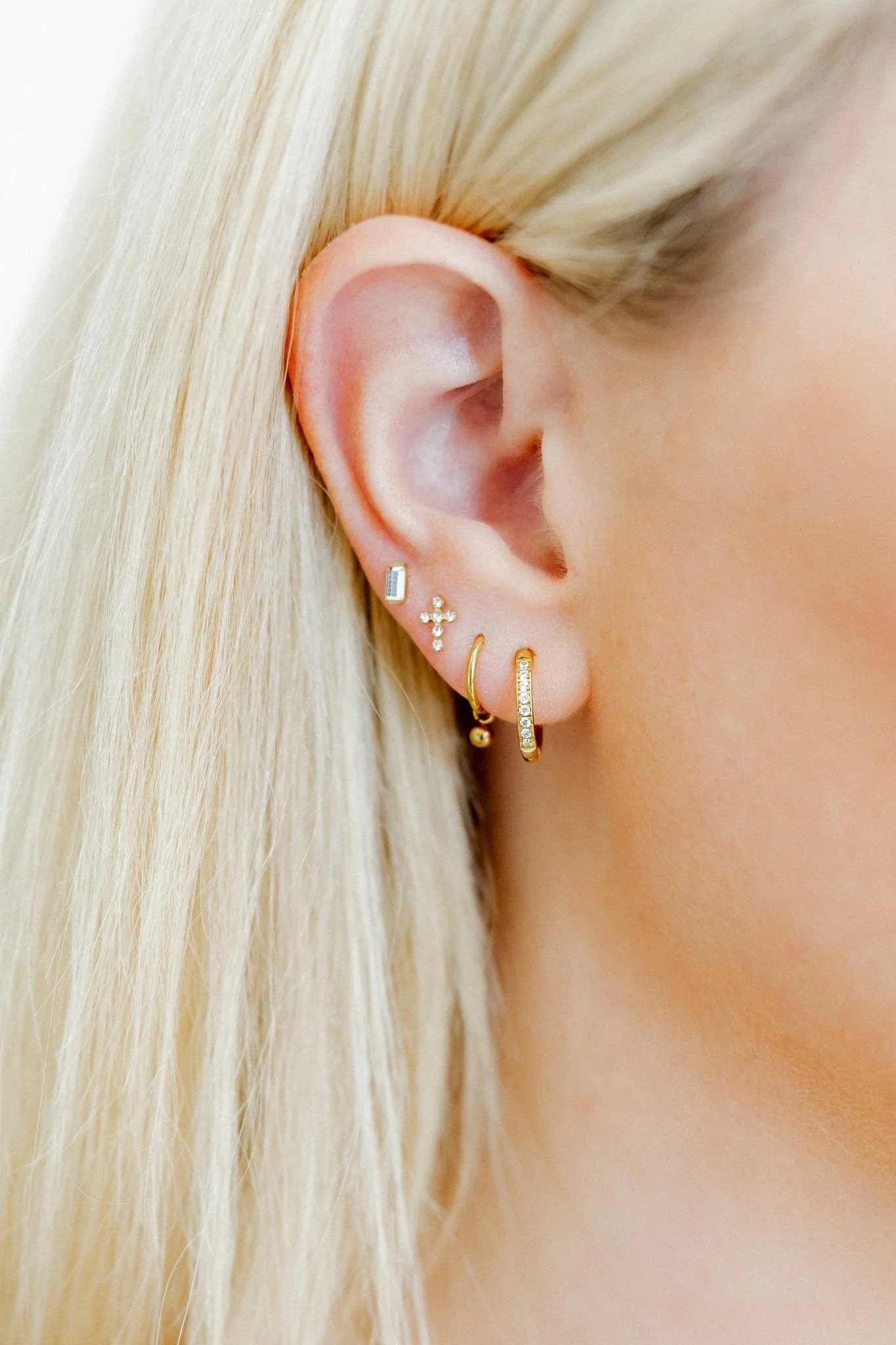 Huggie Charm Earrings - Nola 8mm - Image 7