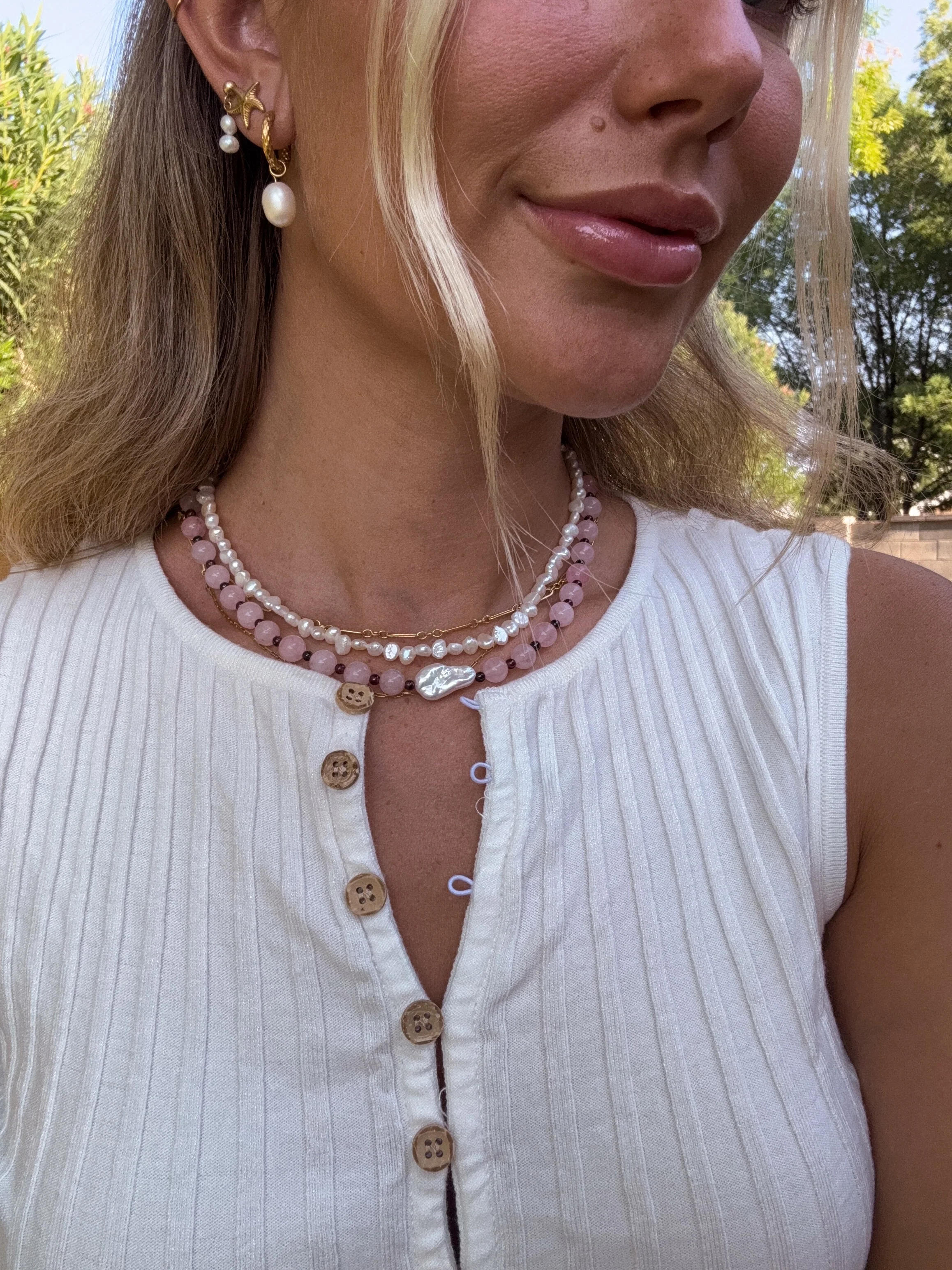 Irregular Pearl Necklace - Image 2
