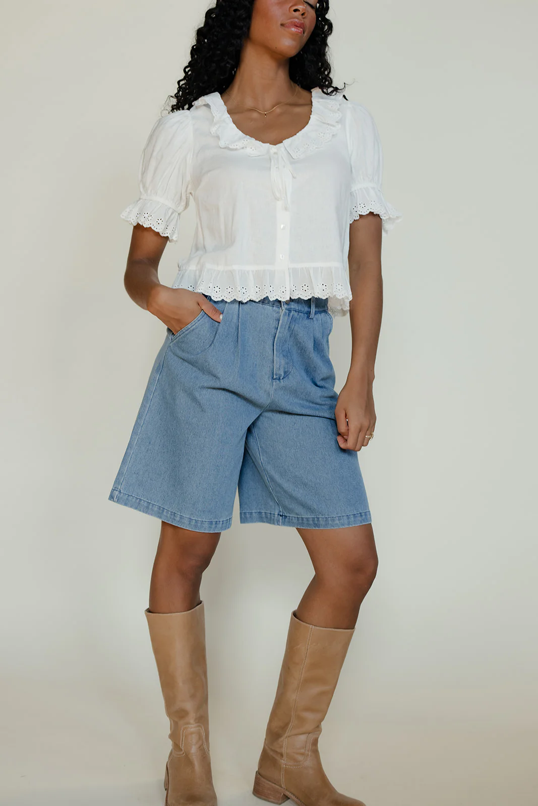 Laidback Days Denim Shorts - Image 3