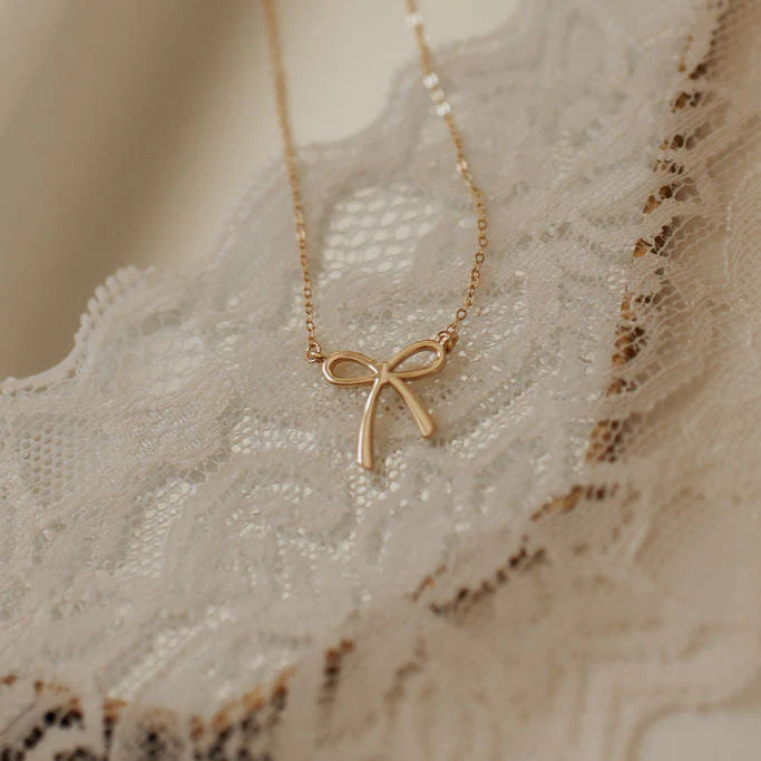 Lily Bow Necklace - Image 3