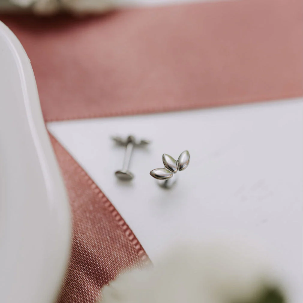 Lotus Flat Back Studs - Image 3