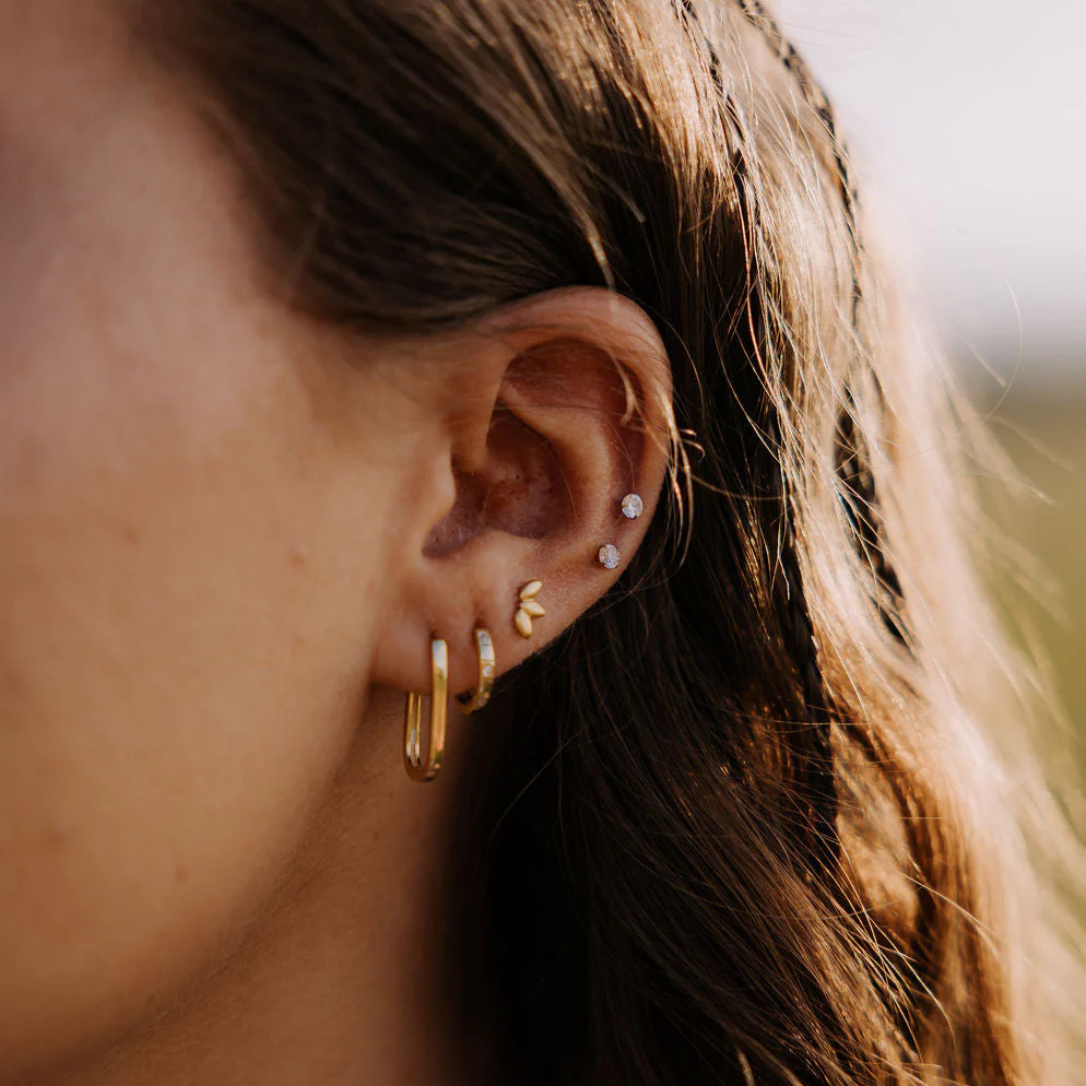 Lotus Flat Back Studs - Image 4