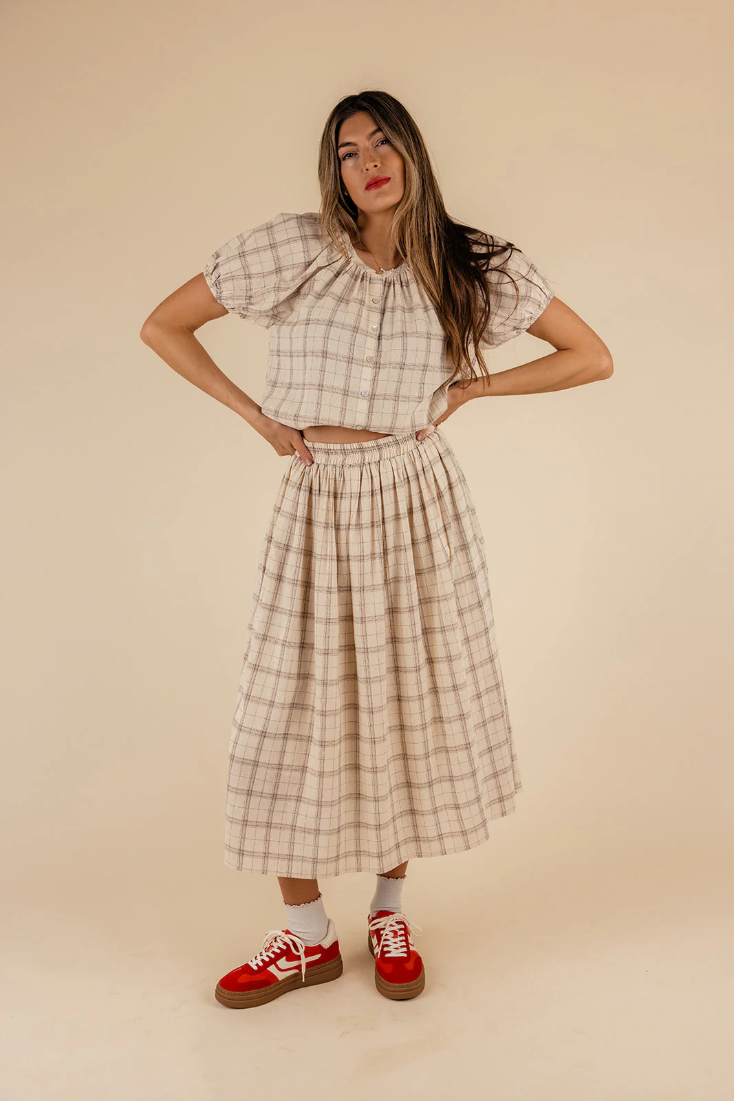 Coretta Plaid Blouse - Image 4