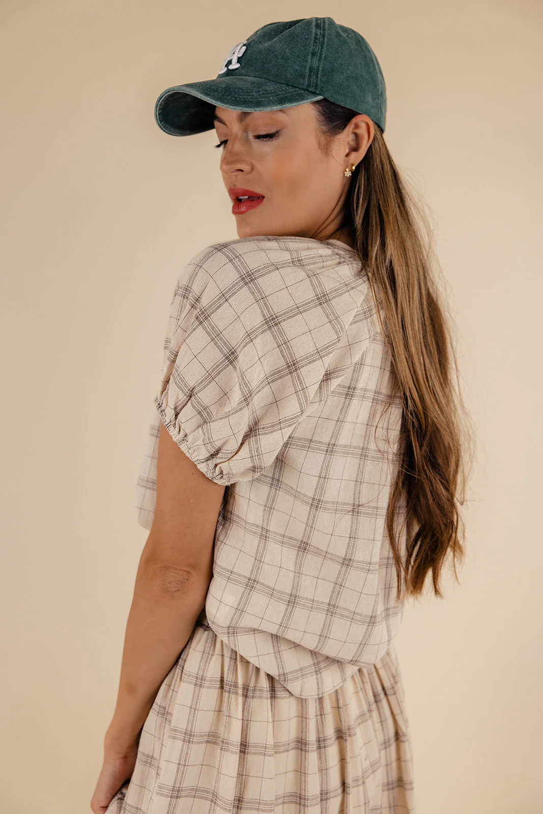 Coretta Plaid Blouse - Image 7