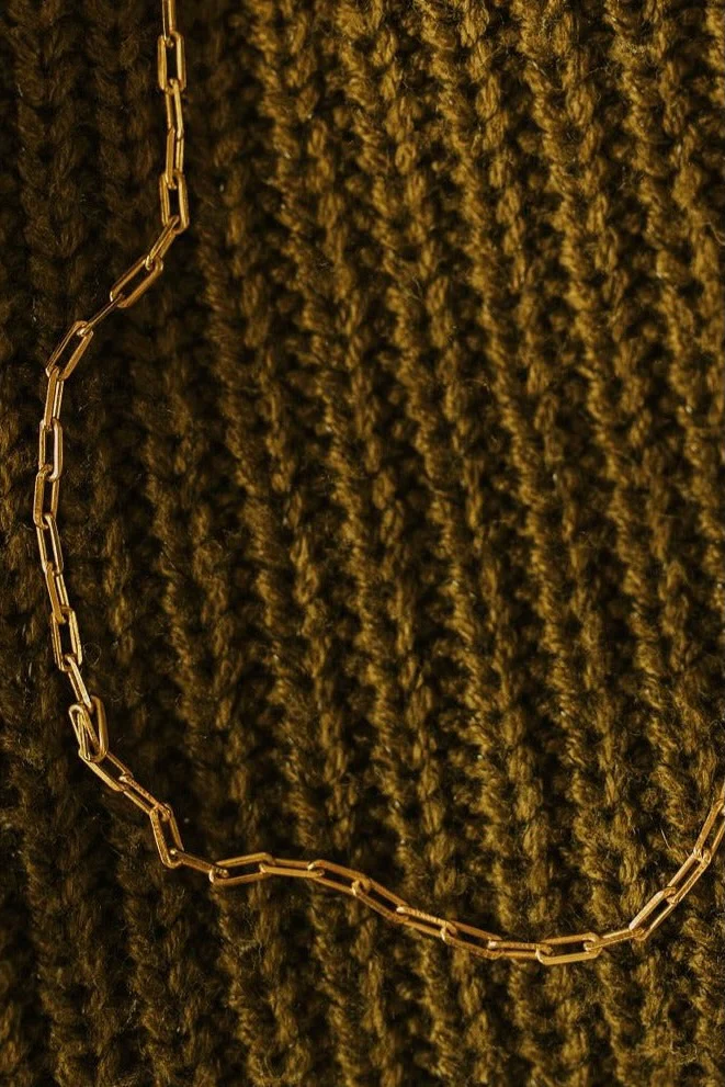 Madeline Gold Filled Paperclip Necklace - Image 2