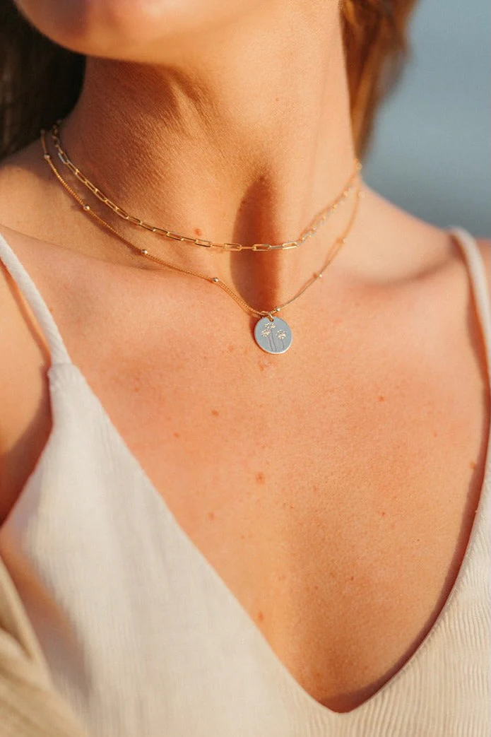 Madeline Gold Filled Paperclip Necklace - Image 3