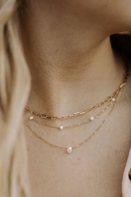 Madeline Gold Filled Paperclip Necklace - Image 9
