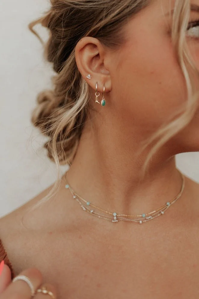Malibu Necklace in Turquoise - Image 2