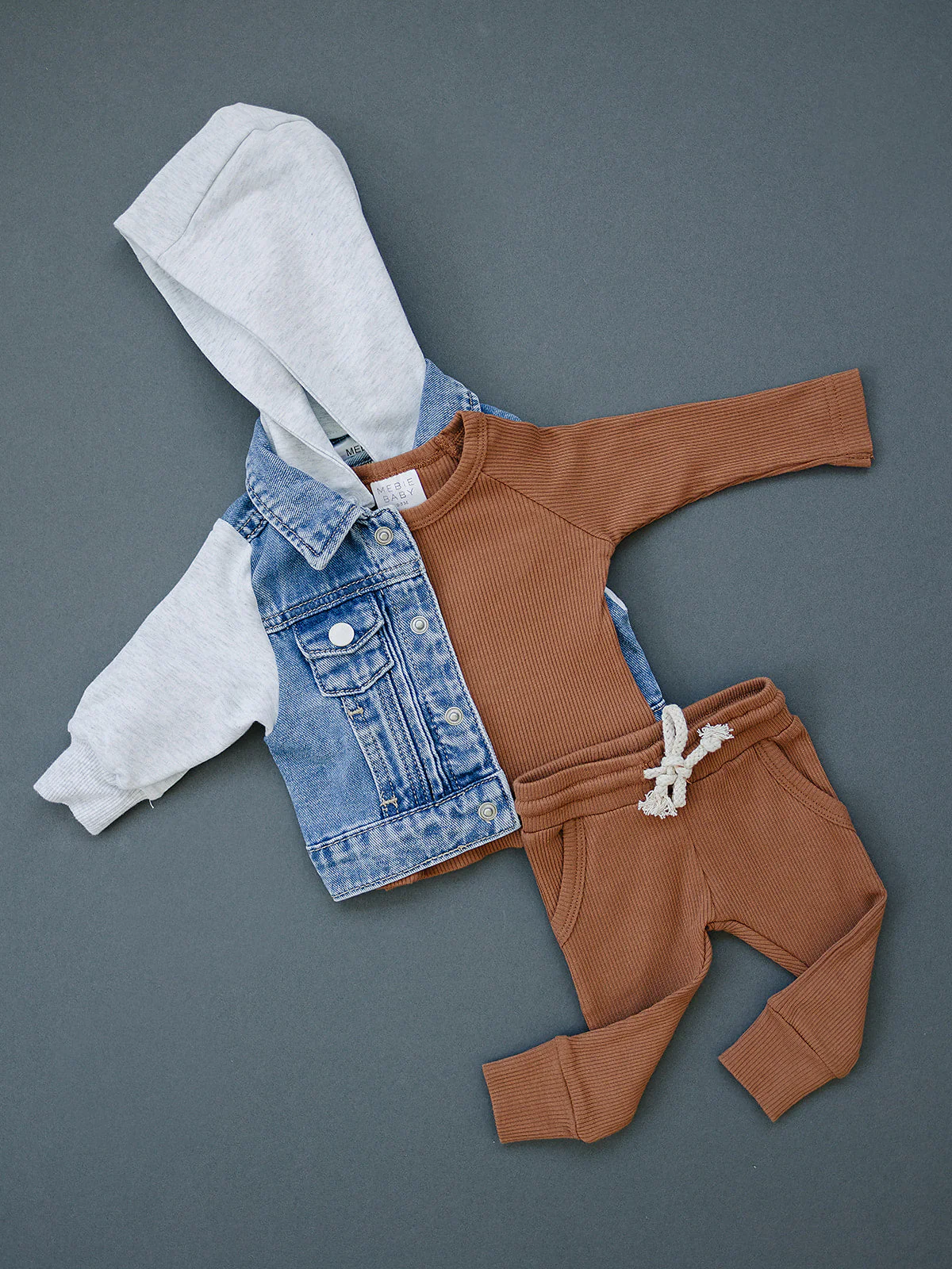 Mebie Baby Hooded Jean Jacket - Image 7