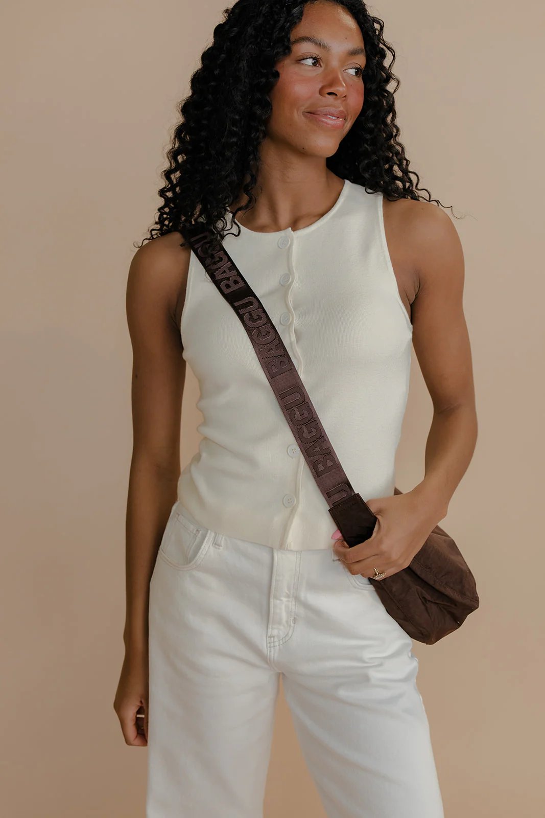 BAGGU Medium Nylon Crescent Bag - Image 17
