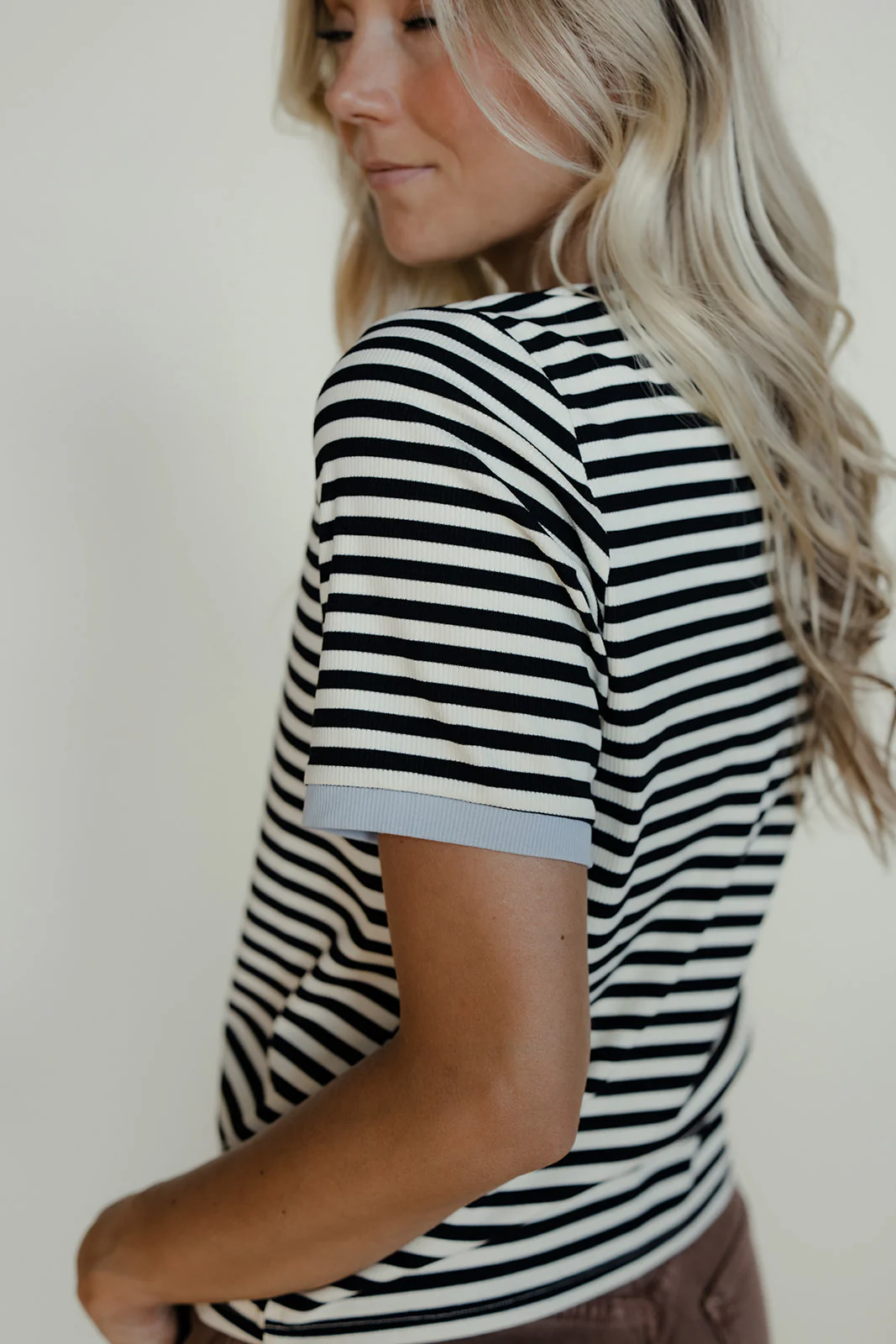 Meet Me at Noon Striped Tee - Image 2