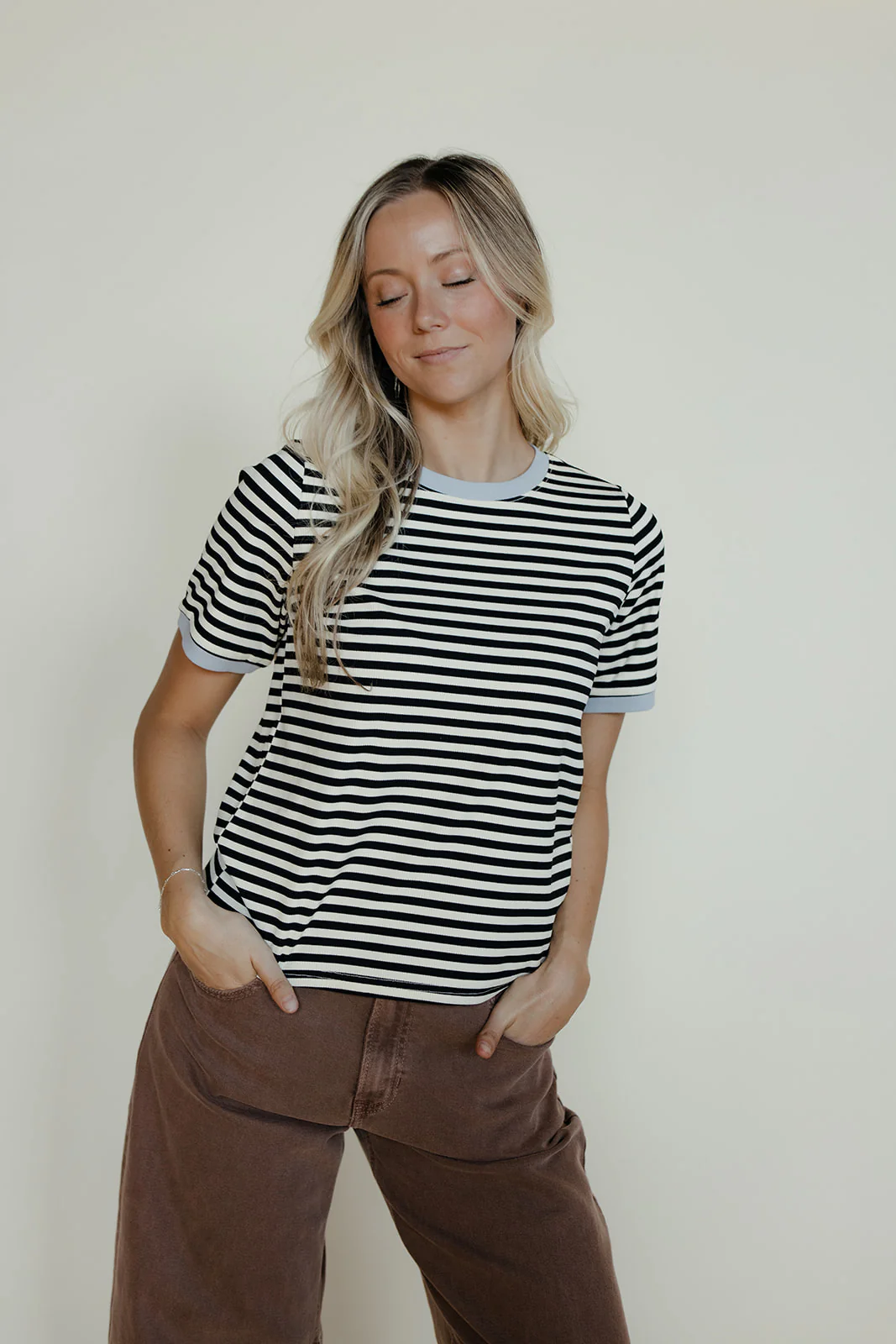 Meet Me at Noon Striped Tee - Image 5