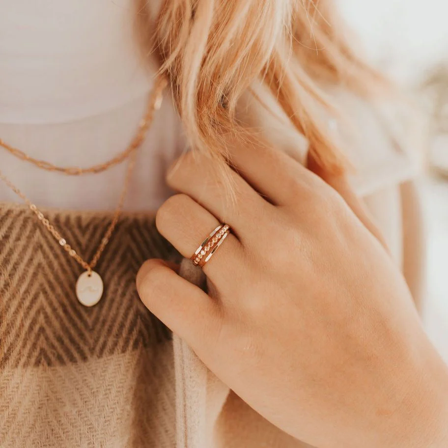 Micah Gold Filled Stacking Ring - Image 2