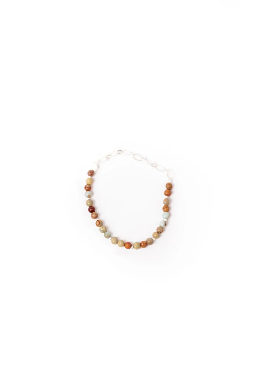 Mini Silver Stone Stacking Bracelet - Image 12