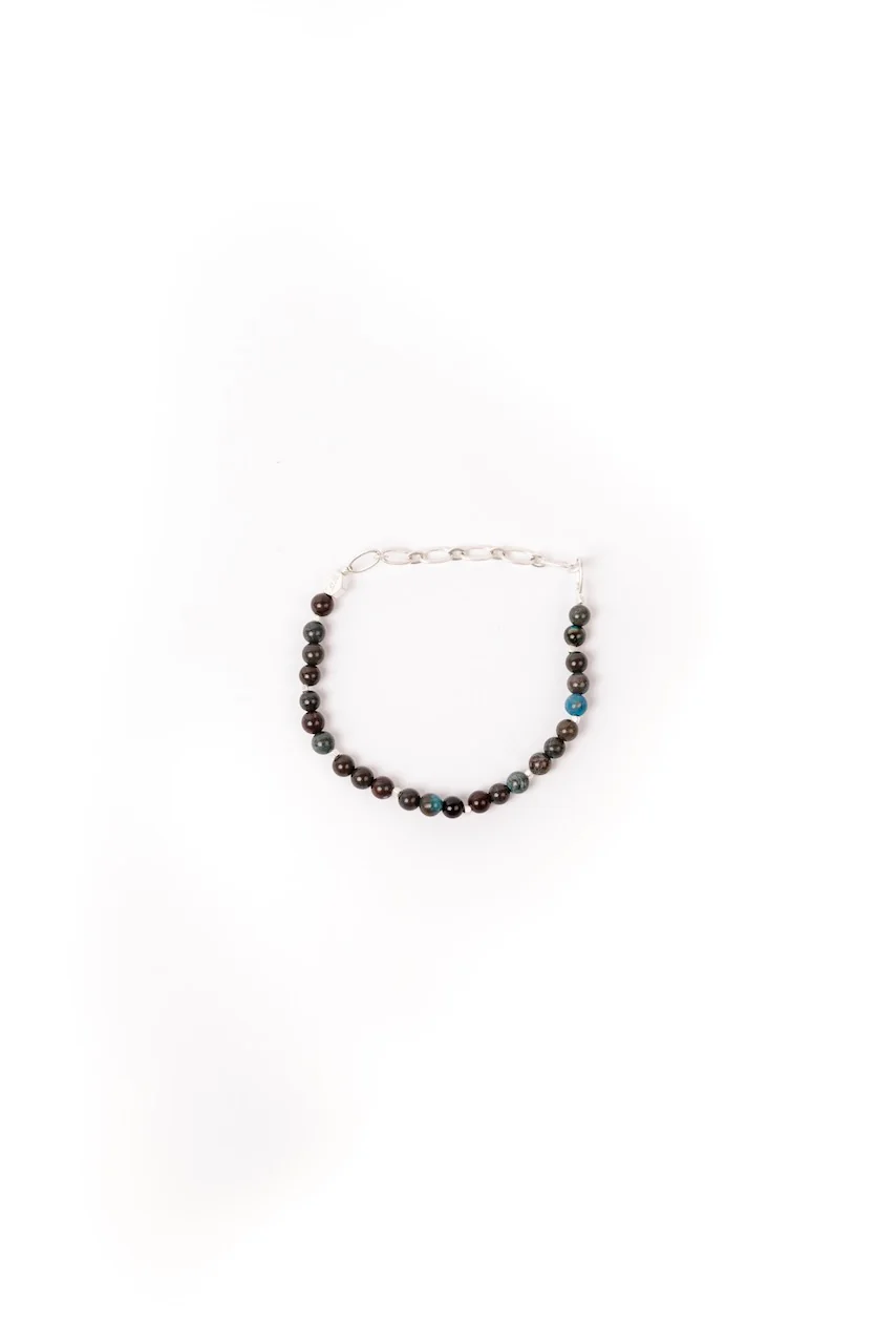 Mini Silver Stone Stacking Bracelet - Image 6