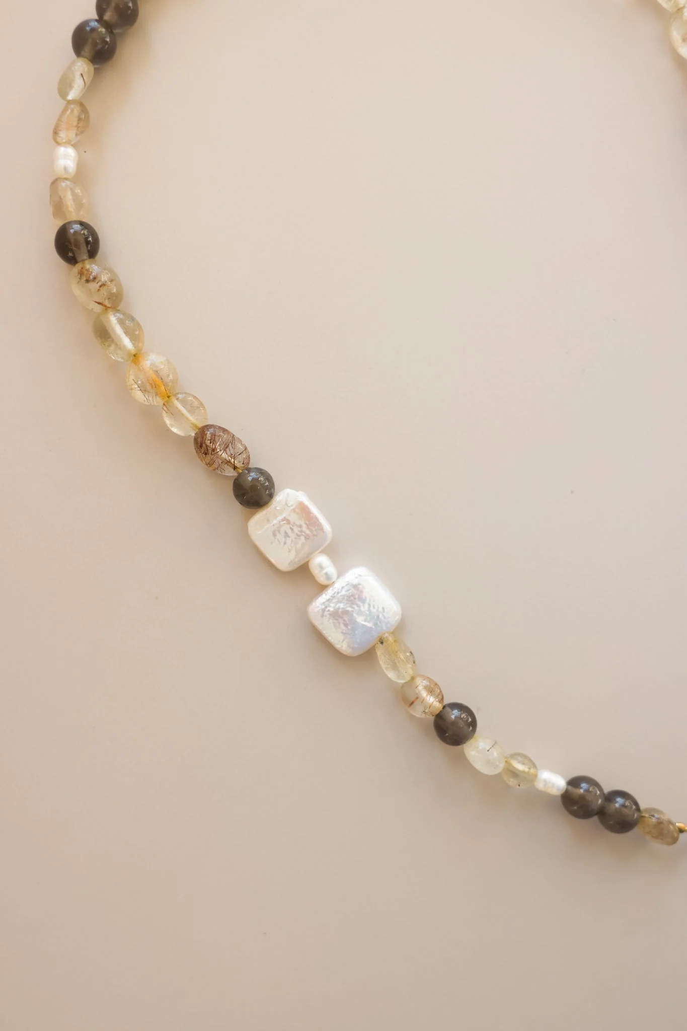 Mixed Quartz + Pearl Necklace - Image 3