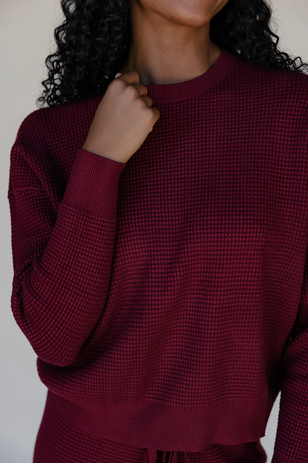 Morning Market Waffle Sweater - Image 6
