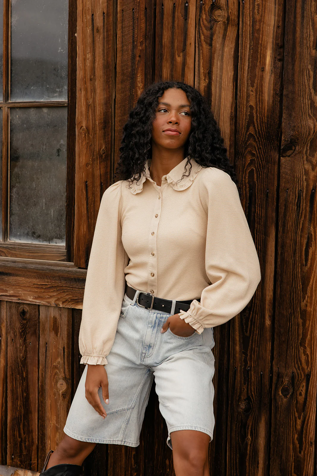 Morning Stroll Collared Blouse - Image 6