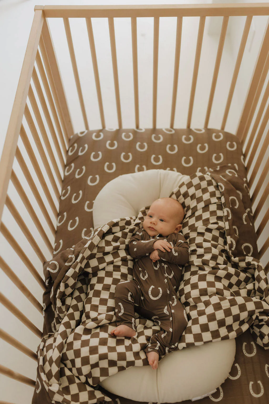 Muslin Crib Sheet | Giddy Up - Image 6