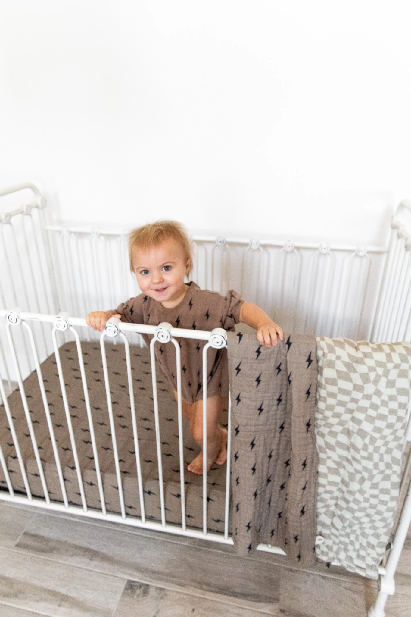 Muslin Crib Sheet | Lightning Bolt | PRE-ORDER Arrives Late May - Image 4